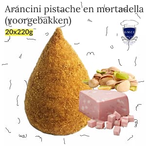 Arancini pistache en mortadella (voorgebakken)