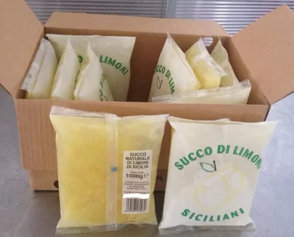 Bevroren Siciliaanse citroensap