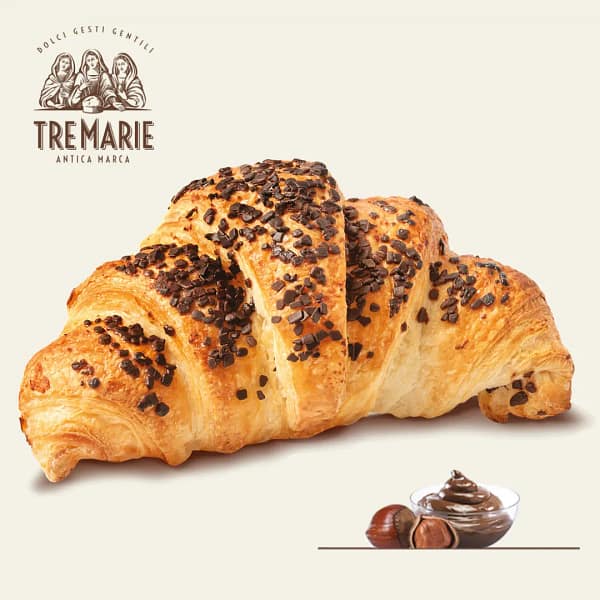 italiaanse croissant hazelnoot cacao