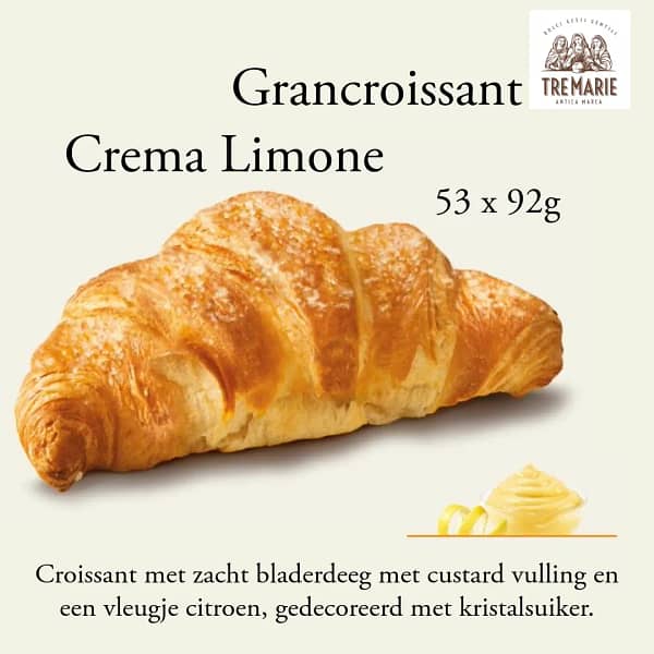 Tre Marie Grancroissant Crema Limone