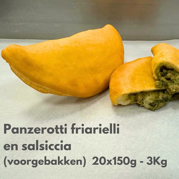 Panzerotti fritti salsiccia friarielli