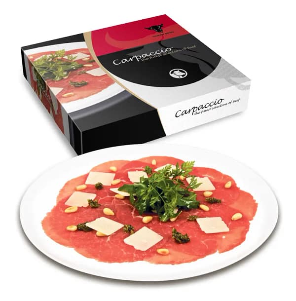 Runder carpaccio rundvlees diepvries